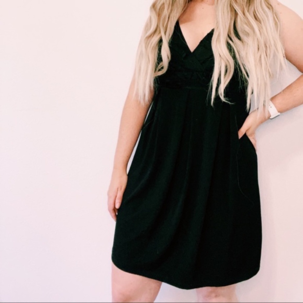Enfocus Studio Empire Waist Mini Dress Black 6